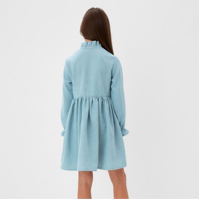 Платье для девочки MINAKU: Casual Collection, голубое, рост 146-152 см