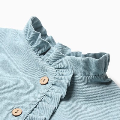 Платье для девочки MINAKU: Casual Collection, голубое, рост 146-152 см