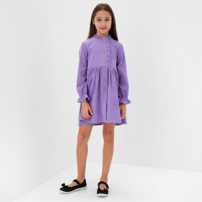 Платье для девочки MINAKU: Casual Collection, фиолетовое, рост 122-128 см