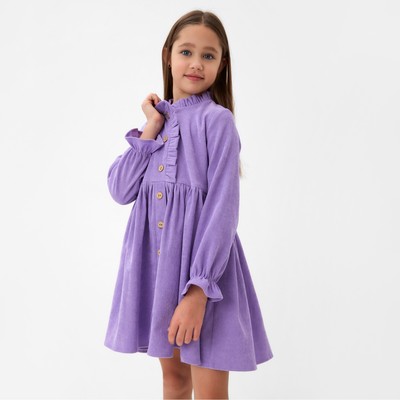 Платье для девочки MINAKU: Casual Collection, фиолетовое, рост 122-128 см
