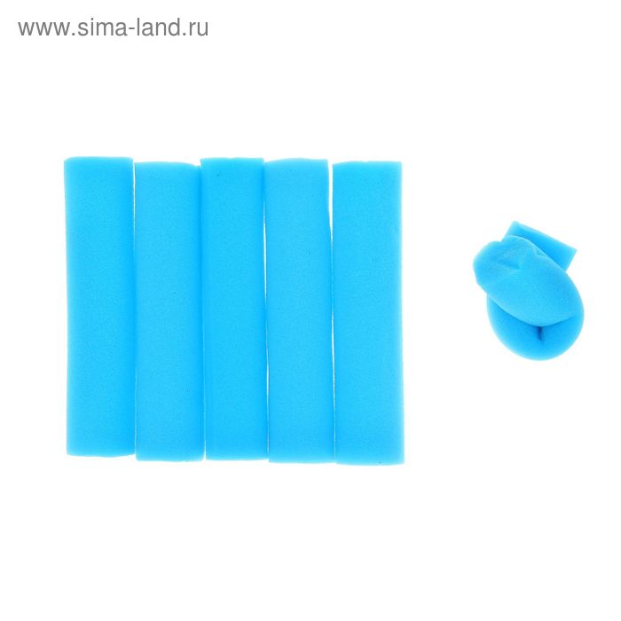 Бигуди "Бумеранг", d=3см, 15см, 6шт, цвет МИКС - Фото 1