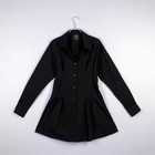 Платье-рубашка SL, 44, чёрный - Фото 9