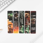 Закладки для книг, картонные 5 шт., шпаргалки «Динозавр» - Фото 2