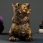 Подставка для зонтов "Медведь с корзиной" 30х23х30см, бронза - Фото 2