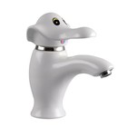 Раковина детская Comforty 0991W, донный клапан DK-02, пьедестал P0991W, смеситель 01W, цвет белый - Фото 2