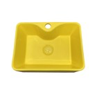 Раковина детская Comforty 7291Y, с донным клапаном, цвет жёлтый - Фото 2