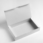 Коробка с замком, белая, 28 х 16 х 5 см - Фото 2