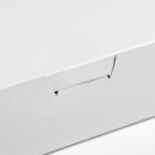 Коробка с замком, белая, 28 х 16 х 5 см - Фото 3