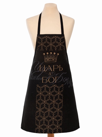 Фартук кухонный мужской «Доляна» Царь, 70×60 см, 100% хлопок, 160 г/м²