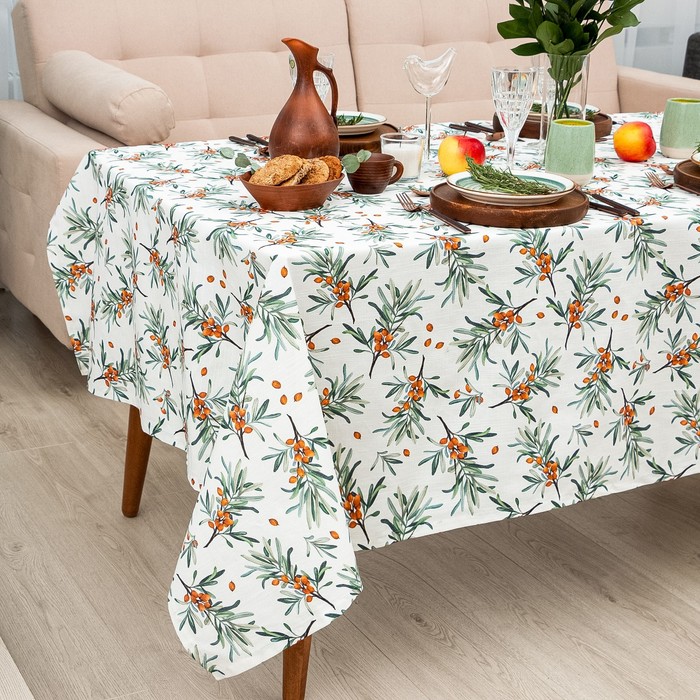 Скатерть "Этель" Berry garden 149х250 см, 100% хлопок, репс 210 г/м2 - Фото 1