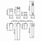 Смеситель для ванны WasserKraft Salm 2755, однорычажный, на борт, лейка, излив 232 мм, хром   757786 - Фото 3