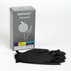 Перчатки медицинские нитриловые чёрные Benovy XL, 50 пар - Фото 5