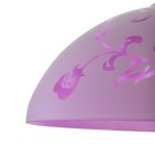 Светильник BayerLux  Колпак "Рочелл" 1 лампа E27 40Вт белый-розовый  д.350 2492582 - фото 24739591