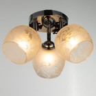 Люстра 1187/3 E27 40Вт хром-черный 30х30х20 см BayerLux - фото 21452778