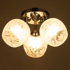 Люстра 1187/3 E27 40Вт хром-черный 30х30х20 см BayerLux - фото 21452779