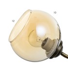 Бра 1568/1 E27 40Вт бронза 25х14х18 см - фото 21452810