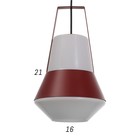 Светильник BayerLux 1653/1RD E27 40Вт темно-красный 25х26х40-135 см - фото 21452843