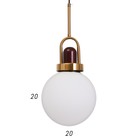 Светильник BayerLux 1654/1 E27 40Вт золото 20х20х41-141 см - фото 61881990