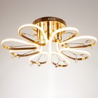 Люстра 1686/8 LED 145Вт 3000-6000К золото 73х73х23 см - Фото 2