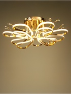 УЦЕНКА Люстра 1686/12 LED 198Вт 3000-6000К золото 74х75х24 см BayerLux - Фото 2
