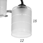 Люстра 1697/6 E27 40Вт белый 57х57х28 см BayerLux 6847662