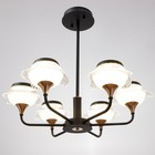 Люстра 1696/6 LED 144 Вт 3000-6000К черно-золотой 70×70×65 см BayerLux - фото 5032828