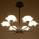 Люстра 1696/6 LED 144 Вт 3000-6000К черно-золотой 70×70×65 см BayerLux - фото 5032829