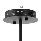 Люстра 1696/6 LED 144 Вт 3000-6000К черно-золотой 70×70×65 см BayerLux - фото 5032831