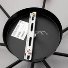 Люстра 2233/8BK E27 40 Вт черно-золотой 108×108×20 см BayerLux - фото 36646735