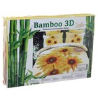 Постельное бельё "Этель Bamboo 3D" евро Подсолнухи 200*220 см 220*240 см 50*70 + 5 см - 2 шт. - Фото 4