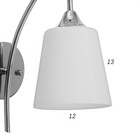 Бра 2237/1 E27 40Вт хром 10х27 см - фото 44232796