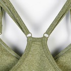 Топ женский спортивный со сборкой, цвет олива, SL Russian Brand, р-р S 7119214