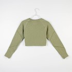 Рашгард женский спортивный со сборкой, цвет олива, SL Russian Brand, р-р M - Фото 9