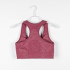 Топ женский спортивный пуш-ап, цвет розовый, SL Russian Brand, р-р S 7119238