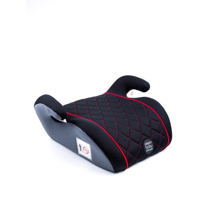 Бустер автомобильный детский AmaroBaby Easy Way, группа 3 (22-36 кг), цвет чёрный/красный