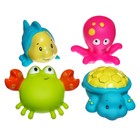Набор резиновых игрушек для ванны «Морские друзья», 4 шт, виды МИКС, Крошка Я - фото 109559713