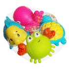 Резиновые игрушки для ванны Крошка Я «Морские друзья», в наборе 4 шт., виды МИКС - Фото 12