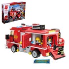 Конструктор Огнеборцы «Пожарная машина», стреляет водой, 3 минифигуры и 370 деталей - фото 7575383