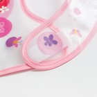 Нагрудник детский непромокаемый "Фламинго" (с помпошками) - фото 42867267