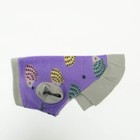 Толстовка с юбочкой "Ежики", размер XL (ДС 40, ОШ 40, ОГ 50 см), фиолетовая - фото 21453493