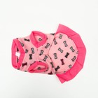 Толстовка с юбочкой "Косточки", размер XL (ДС 40, ОШ 40, ОГ 50 см), розовая - Фото 6