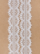 Кружево капроновое, 25 мм, 10±1 м, белое - Фото 3