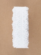 Кружево капроновое, 25 мм, 10±1 м, белое - Фото 4