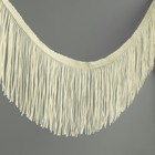 Тесьма декоративная «Бахрома», 10 см, 5±0.5 м, бежевая - Фото 1