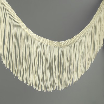 Тесьма декоративная «Бахрома», 10 см, 5±0.5 м, бежевая