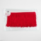 Тесьма декоративная «Бахрома», 10 см, 5±0.5 м, красная - Фото 2