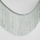 Тесьма декоративная «Бахрома», 15 см, 5±0.5 м, серая - Фото 1