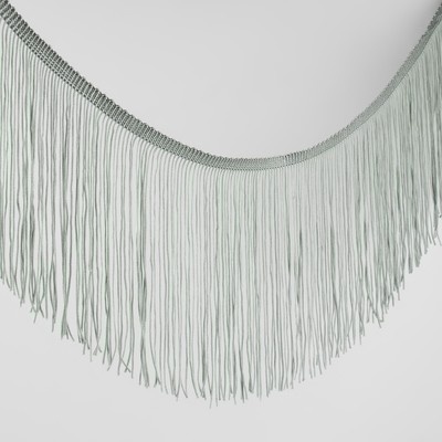 Тесьма декоративная «Бахрома», 15 см, 5±0.5 м, серая