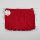 Тесьма декоративная «Бахрома», 15 см, 5±0.5 м, красная - Фото 2