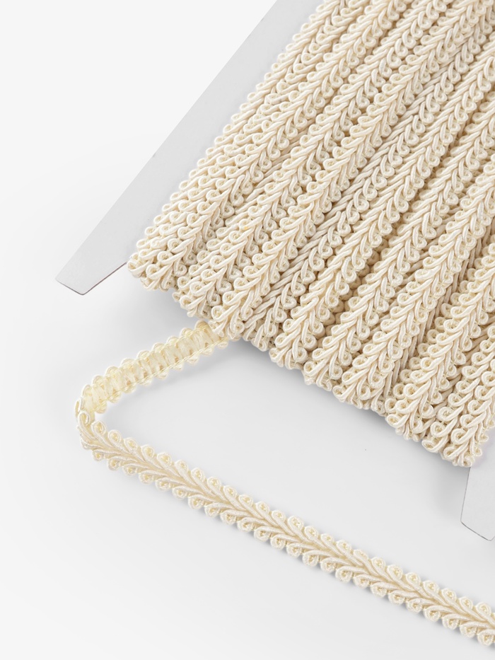 Тесьма декоративная «Шанель», 8 мм, 10±1 м, бежевая - Фото 1